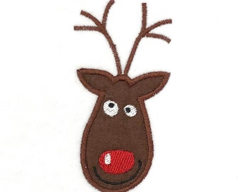 Goofy Reindeer Digital Machine Embroidery Appliqué Design - a fun design to stitch out for the holidays