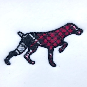 Hunting dog DIGITAL machine appliqué design. A simply lovely design to stitch on your embroidery machine for your favorite hunter.