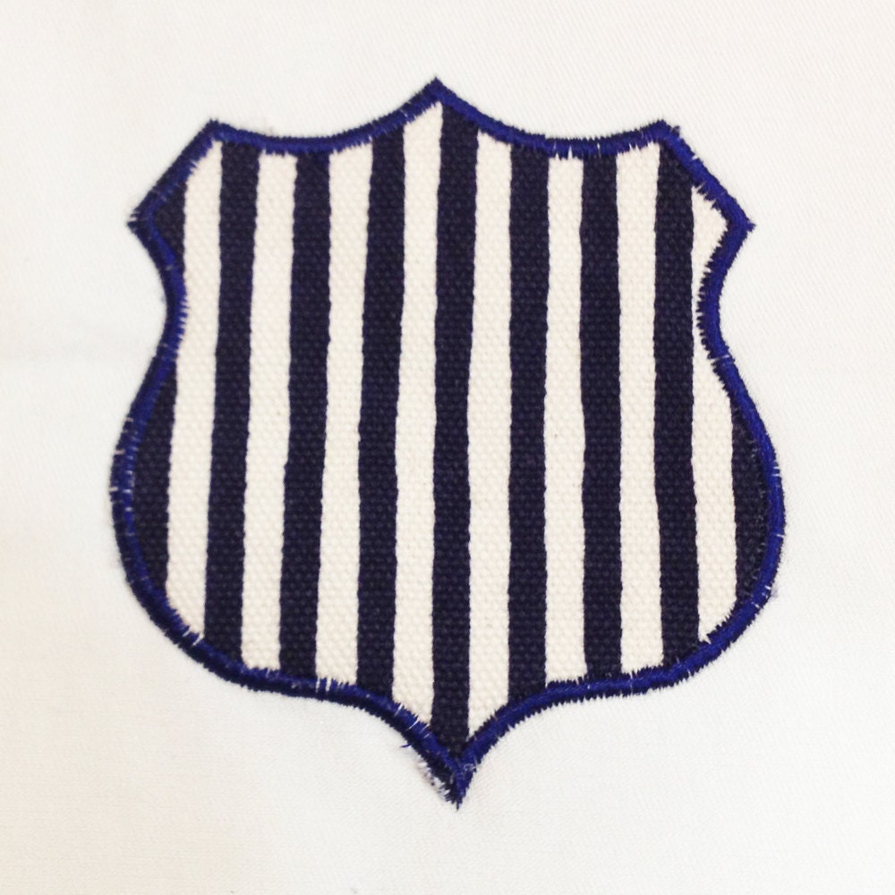 Applique for children Police Badge Pattern Machine embroidery Design