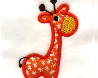 Baby Giraffe Toy DIGITAL Machine Embroidery Appliqué Design- a darling design to stitch out for a baby