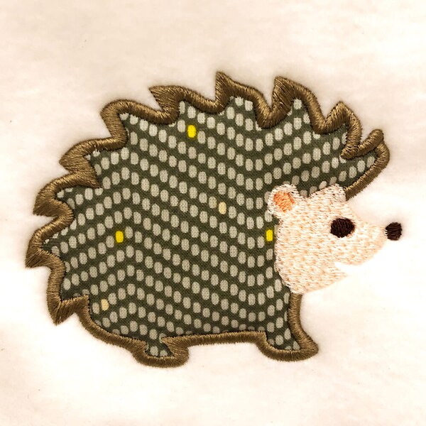 Woodland Porcupine DIGITAL Machine Appliqué Design to stitch on your embroidery machine