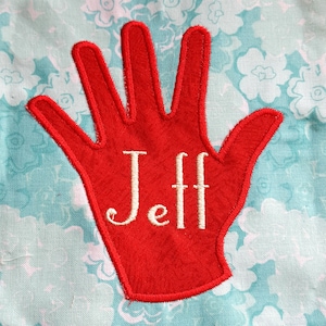 Simple hand machine embroidery and appliqué designs in several sizes and styles.