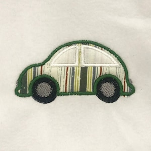 Cute Little Car DIGITAL Machine Embroidery Appliqué Design. A darling design to stitch on kids&#39; clothing and accessories