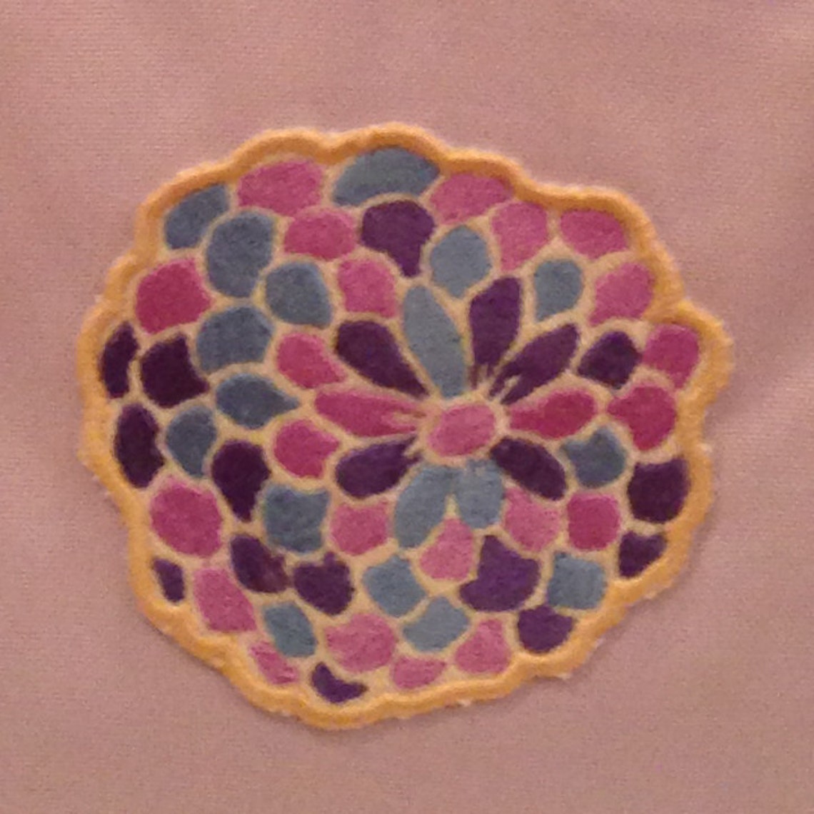 Modern Zinnia Machine Embroidery Design in Two Sizes and as a Etsy