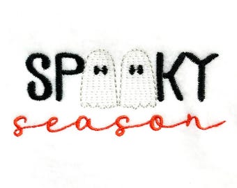 Spooky Season - DIGITAL Machine Embroidery Design - a cute Halloween ghost embroidery design