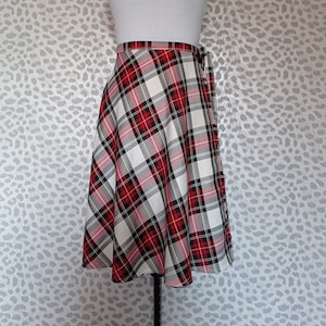 Tartan Skirt Dress Stewart Tartan Wrap Skirt  High Waist Custom Made Skirt Midi Mini Skirt Scottish Wedding Plaid Winter Skirt Gift For Her