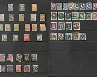 Vintage Bulgaria Lion Stamps - Mostly 1800's and 1940's