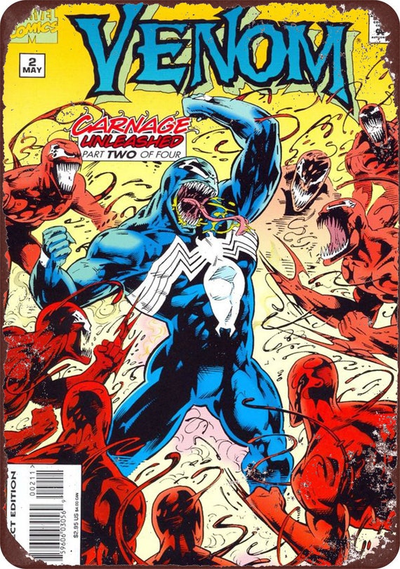 Venom Comic Book Wall Art Marvel Comics Vintage Reproduction
