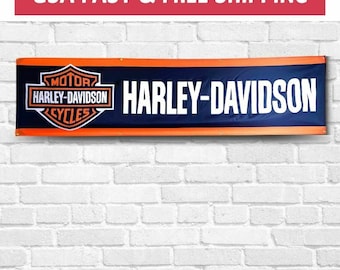 Señal Jardín Harley 2x8 Pies Bandera De Garaje Vintage Harley Davidson 2x8 Pies Decoraci 947099