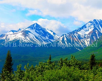 Arte de montaña, impresión de pared de montaña, decoración de montaña, arte de pared de montaña, Alaska, arte de Alaska, impresión de Alaska, fotografía de Alaska, arte de la naturaleza