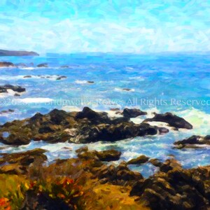 Ocean Print, Ocean Decor, Beach Decor, Beach Art, Beach Wall Art, Ocean Art Print, Ocean Wall Art, Art on Canvas, Ocean Decor, Ocean Art