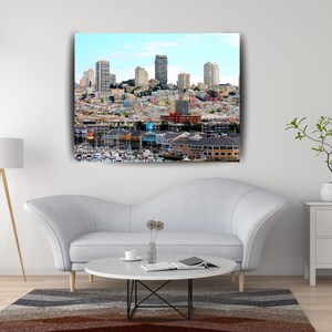 San Francisco Art, San Francisco Print, Art on Canvas, Canvas Art, Canvas Wall Decor, San Francisco Wall Decor, San Francisco Skyline, Art