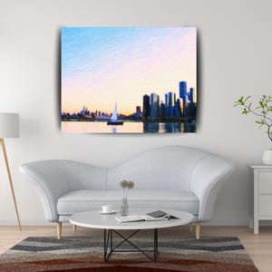 Chicago Canvas Art, Chicago Art, Chicago Wall Decor, Chicago Gift, Chicago Poster, Chicago Skyline, Chicago Fine Art Print, Chicago Print