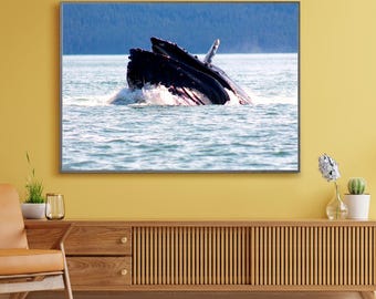 Whale Art, Whale Print, Ocean Art, Ocean Art Decor Whale Decor, Whales, Ocean Art, Ocean Decor, Whale Decor, Beach Art, Humpback Whale Print