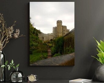 Windsor Castle, Königin Elizabeth, Englische Dekoration, Kunst auf Leinwand, Leinwand Kunst, Englisches Schloss, Windsor, Schloss Dekor, Schlossdruck, Schlosskunst