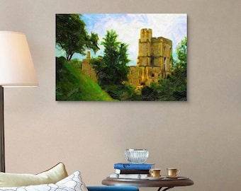 Schloss Kunst, Schloss Wanddekor, Windsor Castle, Queen Elizabeth, Prinzessin Diana, Kunst auf Leinwand, Leinwand Kunst, englisches Schloss, englisches Dekor