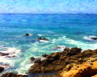 Ozean Druck, Ozean Dekor, Strand Dekor, Strand Kunst, Strand Wandkunst, Ozean Kunst Druck, Ozean Wandkunst, blaue Wandkunst, Ozean Dekor, Ozean Malerei