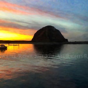 Morro Bay Art Morro Bay Print, Ocean Print, Ocean Decor, Beach Decor, Beach Art, Beach Wall Art, Canvas Art, Art on Canvas