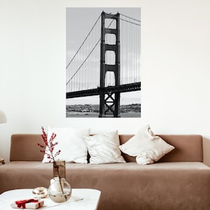 Golden Gate Bridge, Golden Gate Bridge Wall Art, Golden Gate Bridge Print, Golden Gate Bridge Canvas, San Francisco Gift, San Francisco Art
