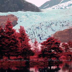 Mountain Art, Mountain Wall Print, Mountain Decor, Mountain Wall Art, Alaskan, Alaska Art, Alaska Print, Pink Art, Blue Art, Pink Decor, Art