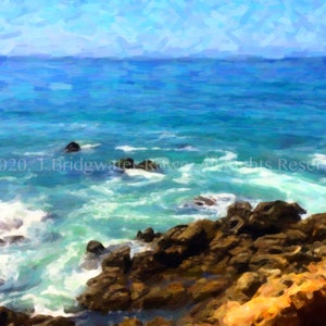 Ocean Print, Ocean Decor, Beach Decor, Beach Art, Beach Wall Art, Ocean Art Print, Ocean Wall Art, Art on Canvas, Ocean Decor, Ocean Art