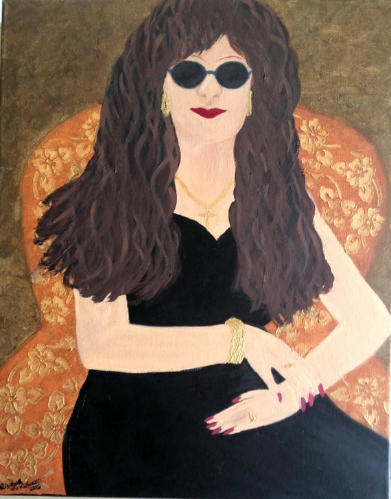 Lady in a Chair,  An Original Oil in full color on 16x20x1 canvas