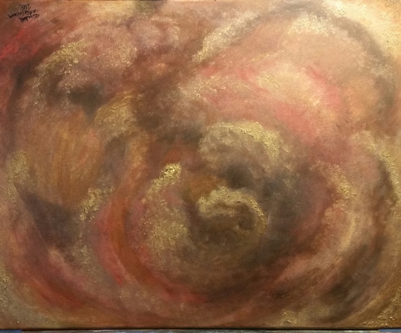 Rose Petals an Abstract in Oil on 16x20x1 canvas