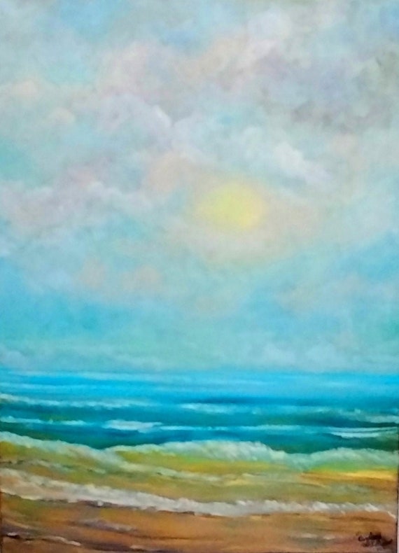 Oceanview an Original Oil in full color on 24x18x1 canvas