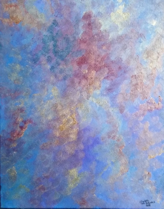 Shimmery Canopy an Abstract in Oil on 20x16x1 canvas