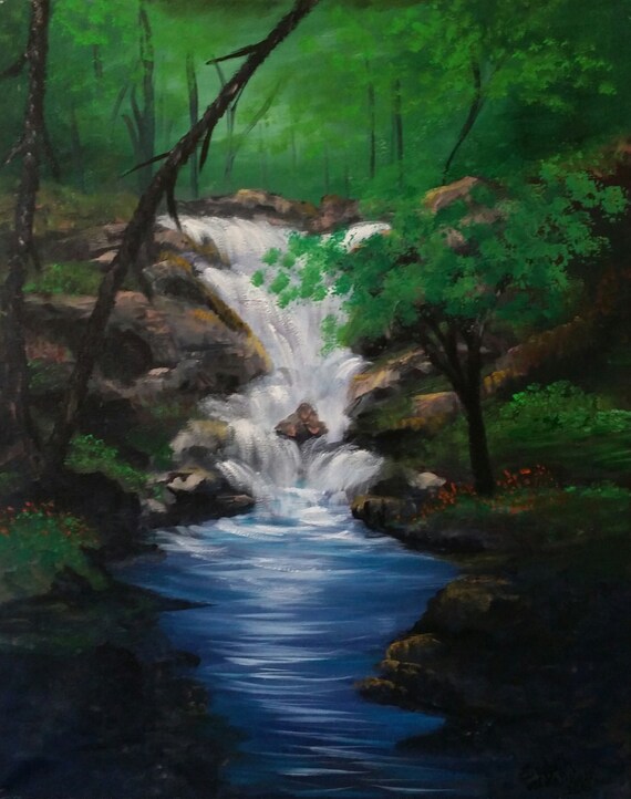 SOLD...but you can own...Backwoods Boulders an Original Oil in full color on 20x16x1 canvas