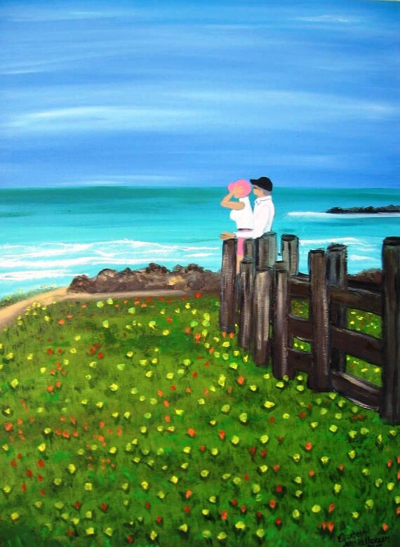 What a View an Original Oil in full color on 24x18x1 canvas