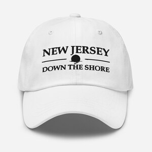 New Jersey State Souvenir Geschenk Down The Shore Bestickte Baseball Dad Hut