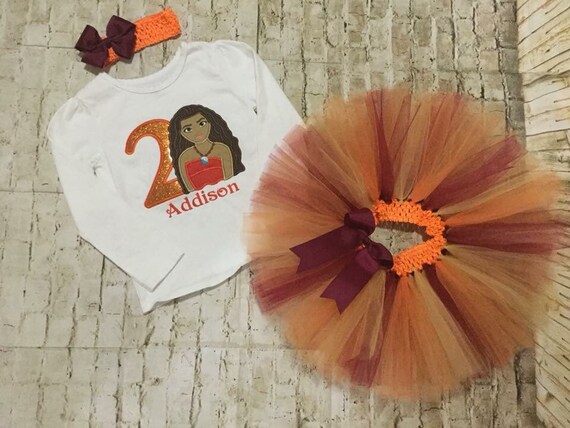 moana birthday tutu outfit