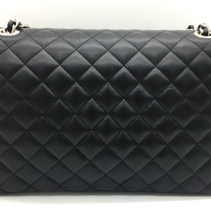 Sac porté épaule et bandoulière noir pour femme en cuir véritable Sac en cuir italien image 2