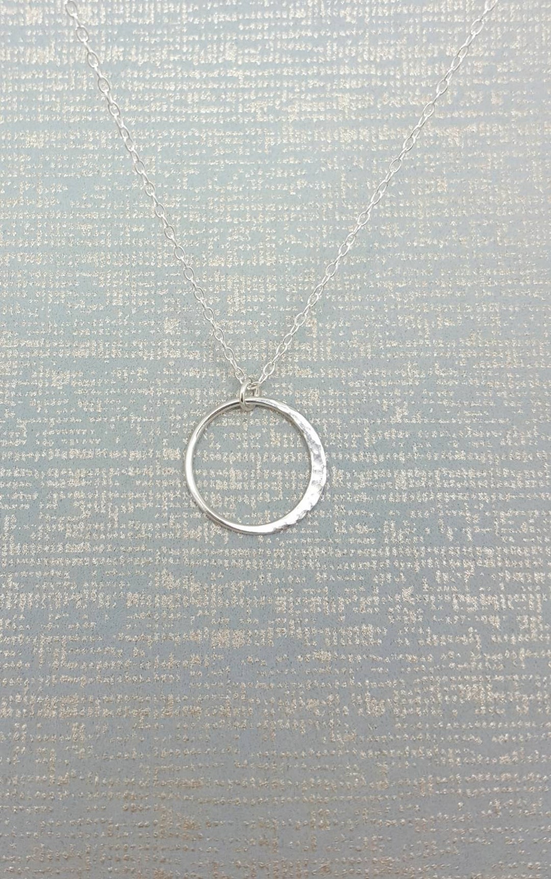 Hammered Sterling Silver Moon Necklace - Handmade Crescent Pendant - Etsy