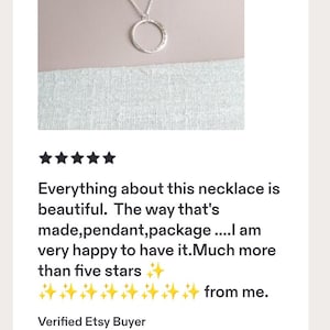 Hammered Sterling Silver Moon Necklace- 2 cm Crescent moon Pendant. Handmade in the UK image 9