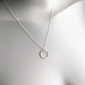 Hammered Sterling Silver Moon Necklace - Handmade Crescent Pendant - Etsy