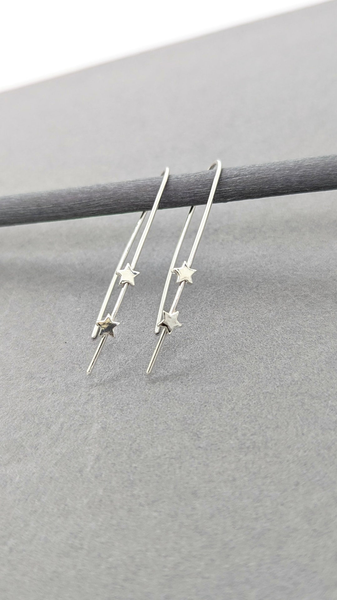 Long Falling Star Earrings