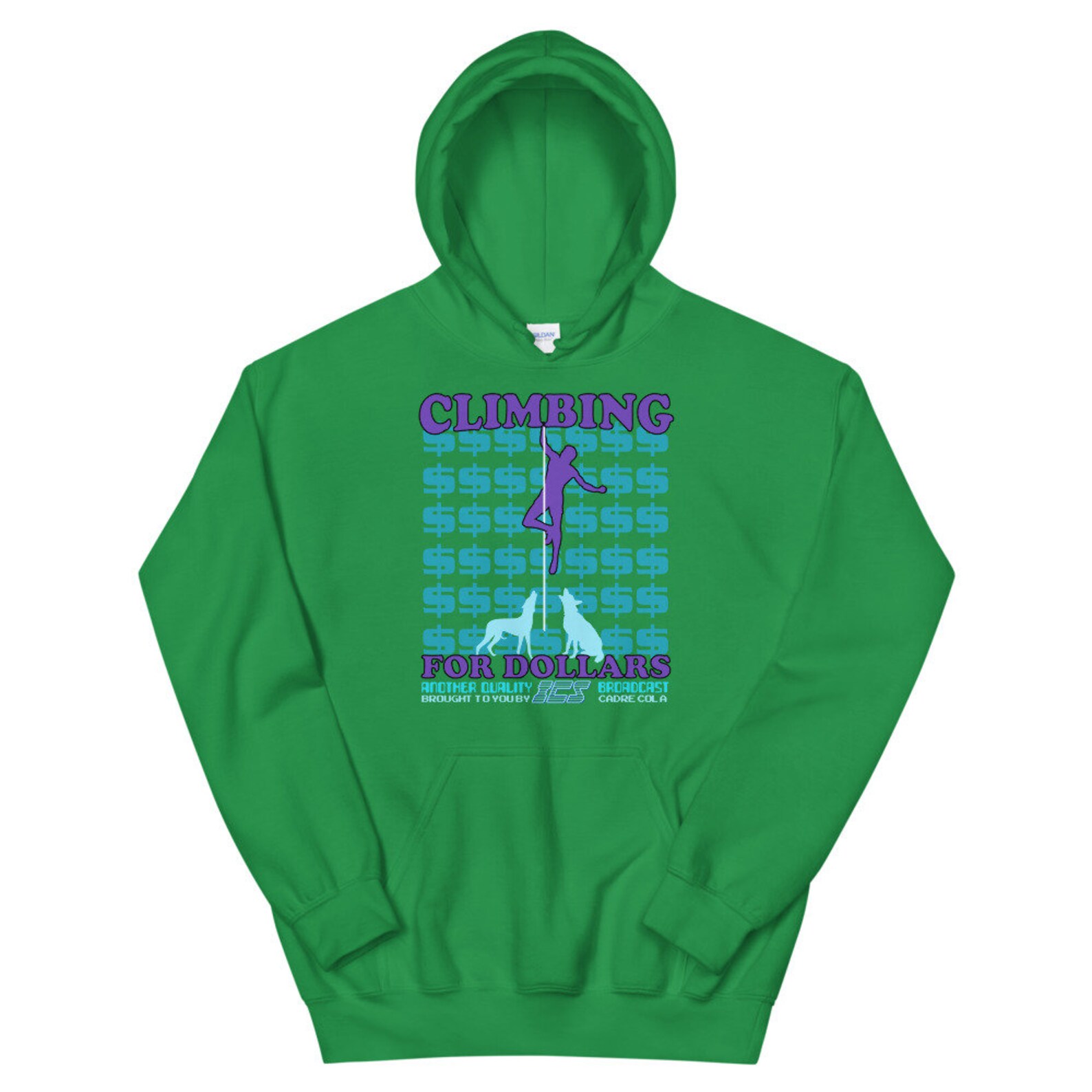 The Running Man Movie ICS Climbing for Dollars Hooded Etsy