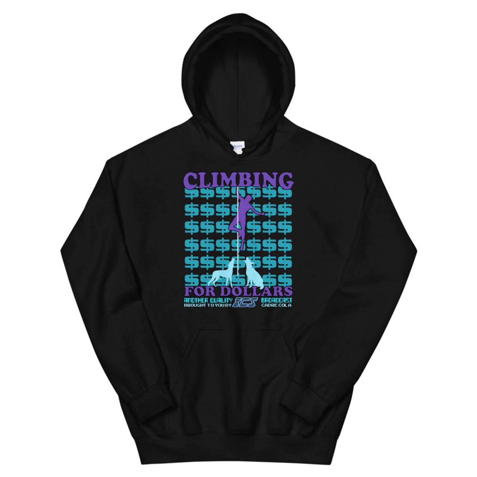 The Running Man Movie ICS Climbing for Dollars Hooded Etsy