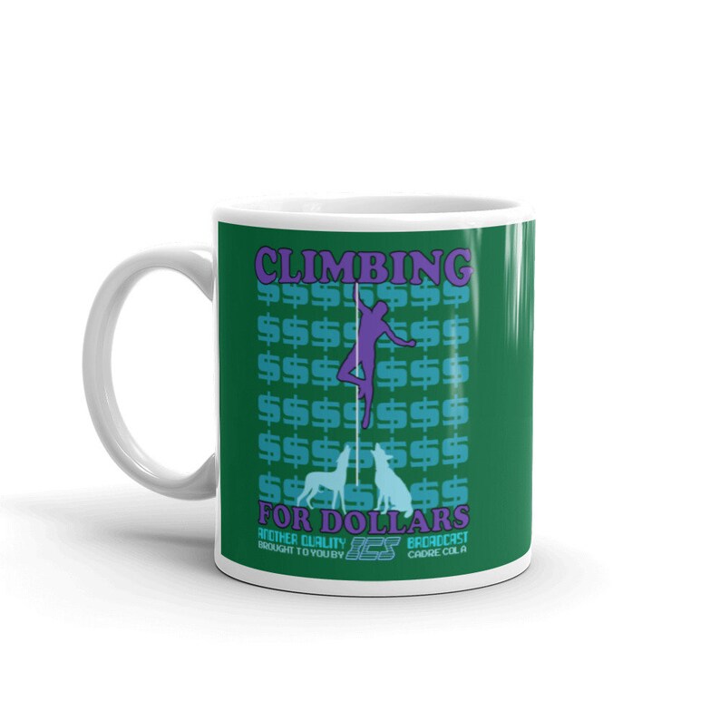 The Running Man Movie ICS Climbing for Dollars Mug Etsy