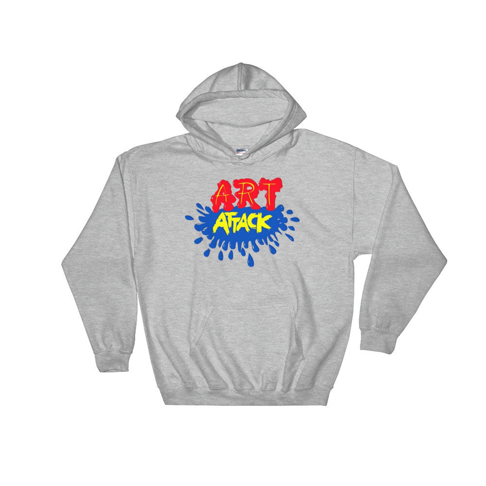 Retro British TV Series Art Attack Hooded Sweatshirt hoodie | Etsy