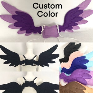 Large Angel Wings custom color Pegasus Wings Feather Wings bird wings Pony Wings Cosplay Wings Costume Wings for adults or children