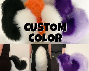 Custom Color Husky Tail Furry Wolf tail dog tail custom curly fursuit tail furry tail custom fursona tail curly husky tail wolf tail