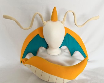 Delivery dragon wings tail and horns antennae set orange dragon costume