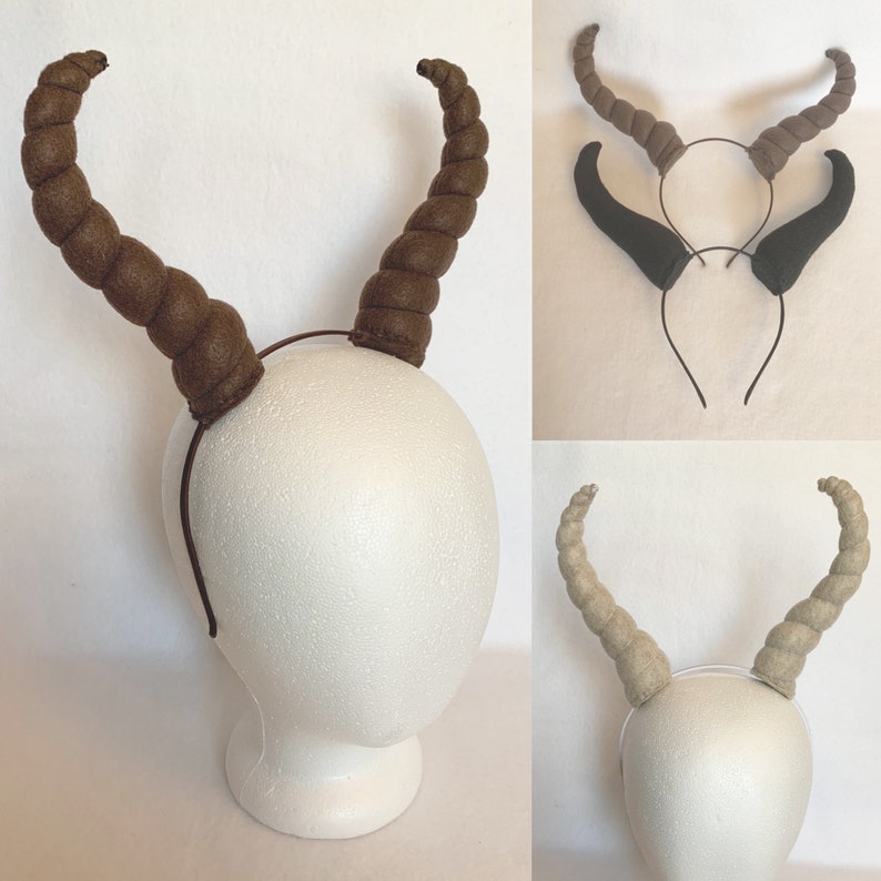 Custom Antelope Gazelle Horns Costume horns pair of horns bull Etsy