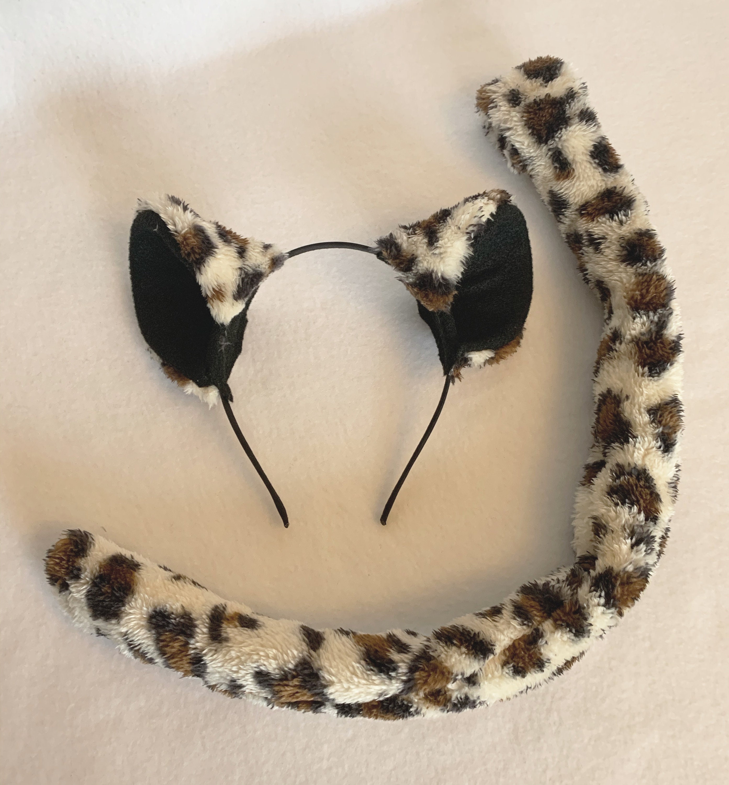 Leopard or Cheetah Ears or Tail Leopard ears Cheetah costume | Etsy