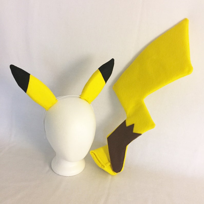 Pikachu Ears and standup Tail Pikachu cosplay Pikachu