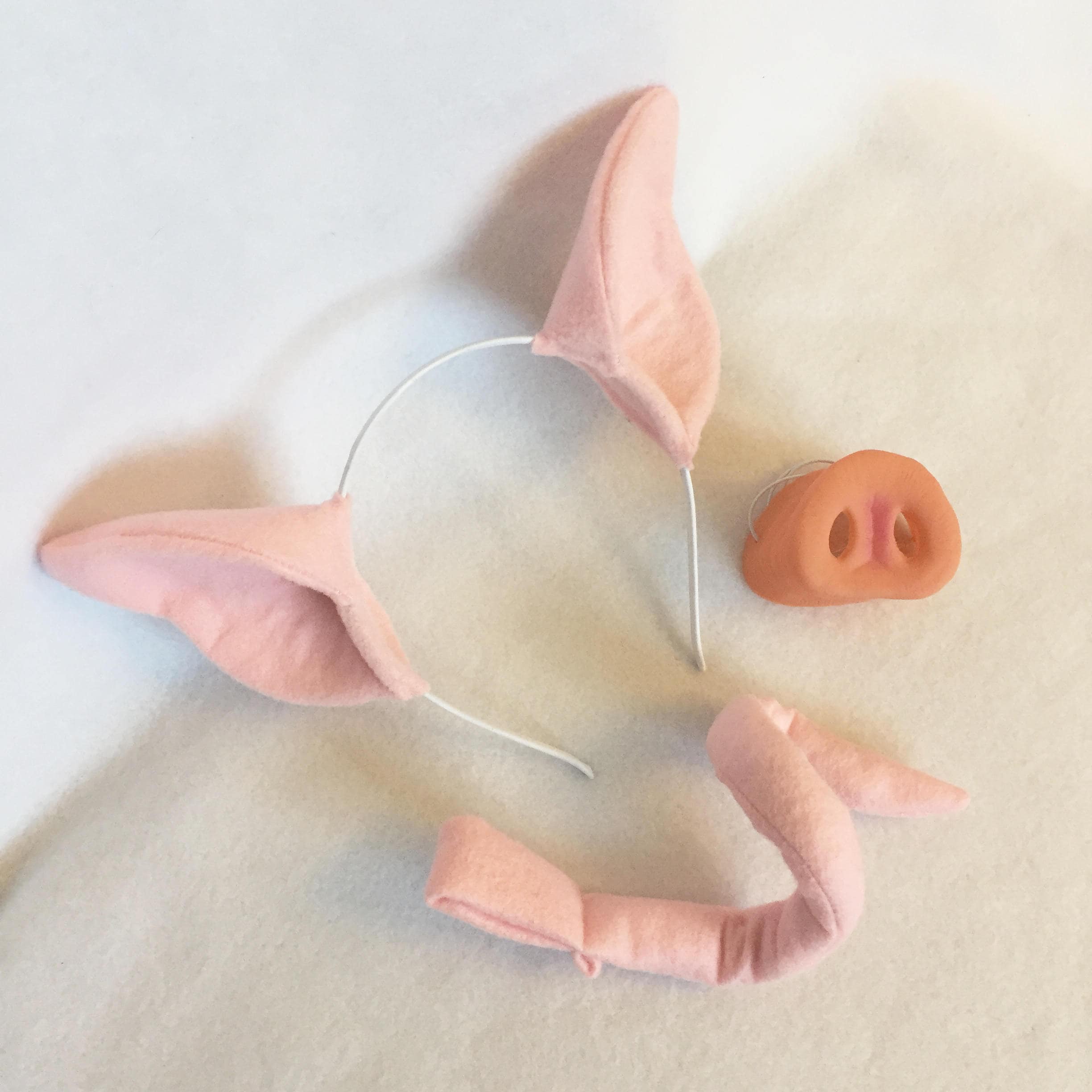 Pig Ears Tail or Nose pig costume pink pig ears pink Etsy