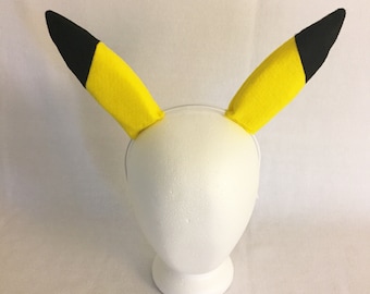 Pikachu Ears Pikachu cosplay  Pikachu costume Pokemon Ears Pikachu headband Pokemon cosplay ears